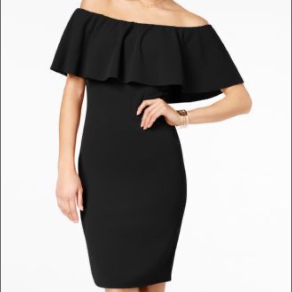 ALMOST FAMOUS BLACK BODY-CON DRESS L (NEW) - Picture 1 of 6